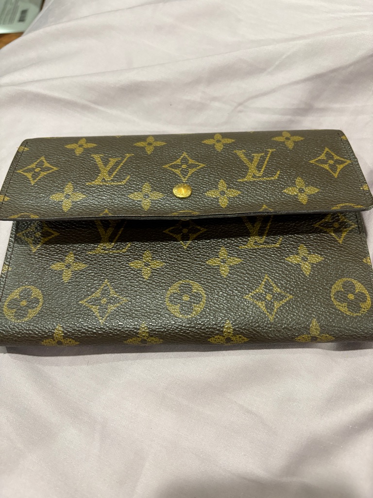 Louis Vuitton Monogram Continental Wallet In Brown And Gold